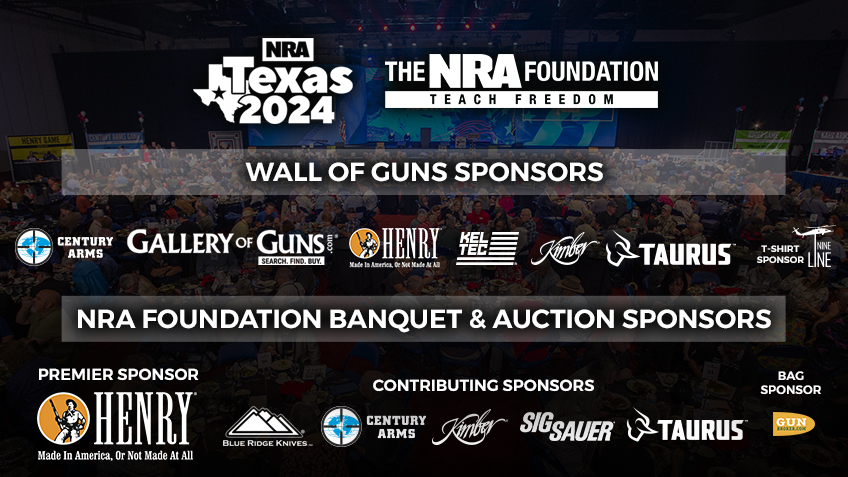 NRA Foundation Announces 2024 Sponsors for Their Events at The National NRA Annual Meetings and Exhibits in Dallas, TX