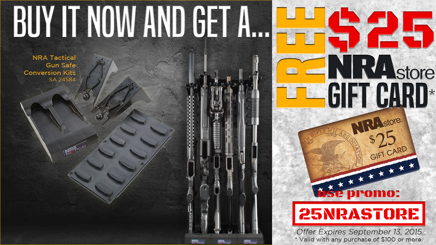 Organize Your Armory With NRA Tactical's Gun Safe Conversion Kit