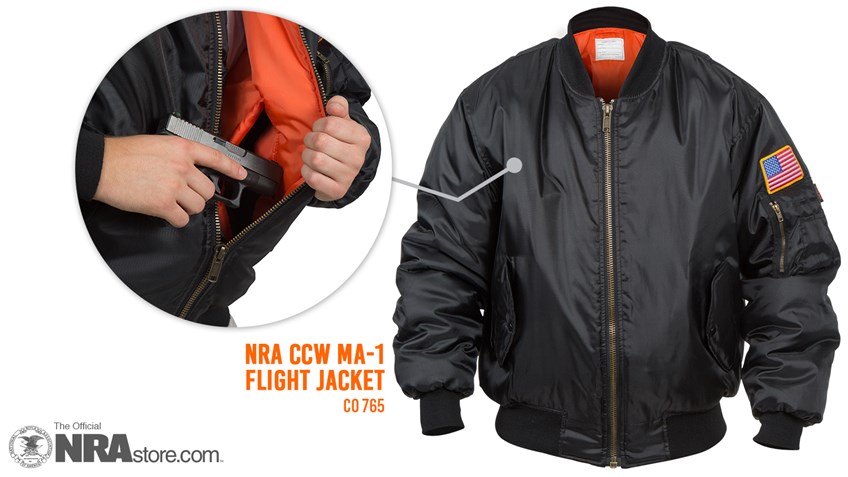 The NRA Flight Jacket Is Your New Favorite CCW Garment