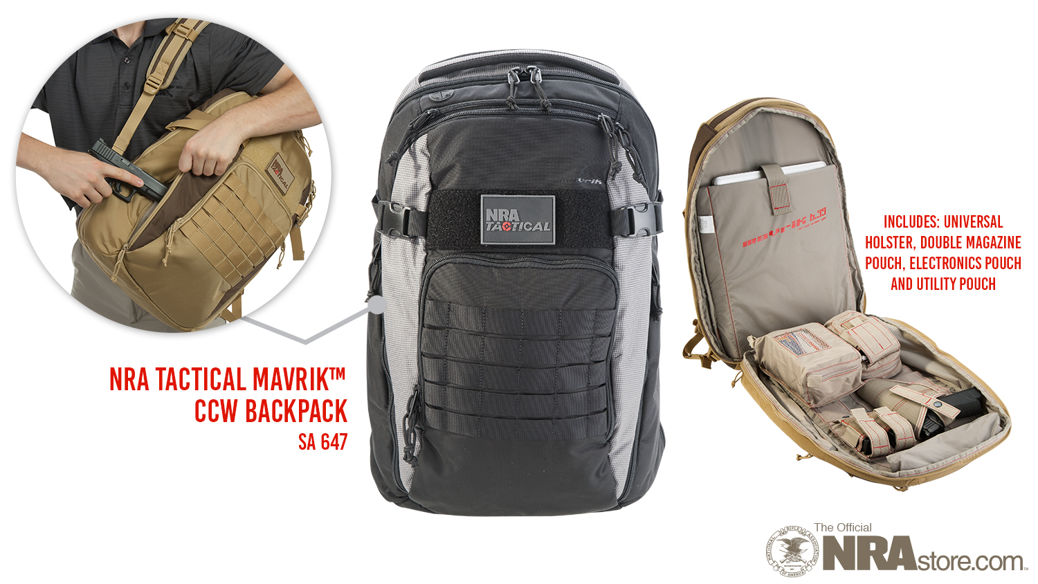 NRA Tactical mavriK Backpack Meets All Your CCW Needs