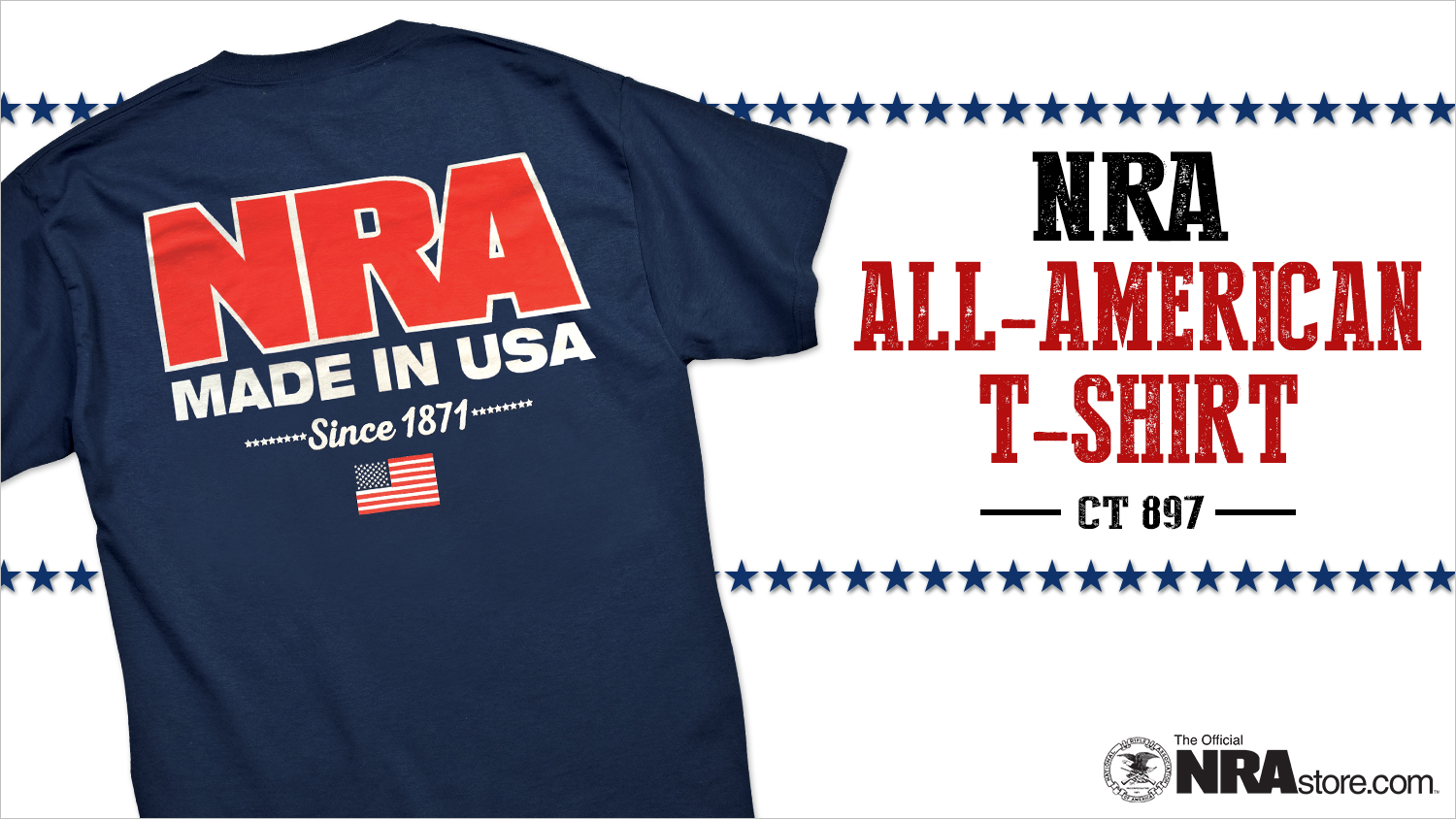Show Off Your NRA Pride With The All-American T-Shirt