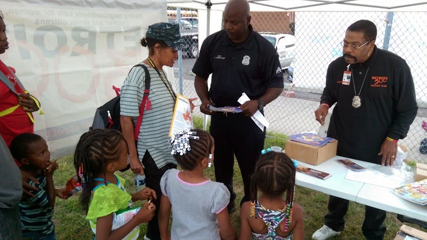 Eddie Eagle Spent Halloween With the Detroit 300 Community Action Team