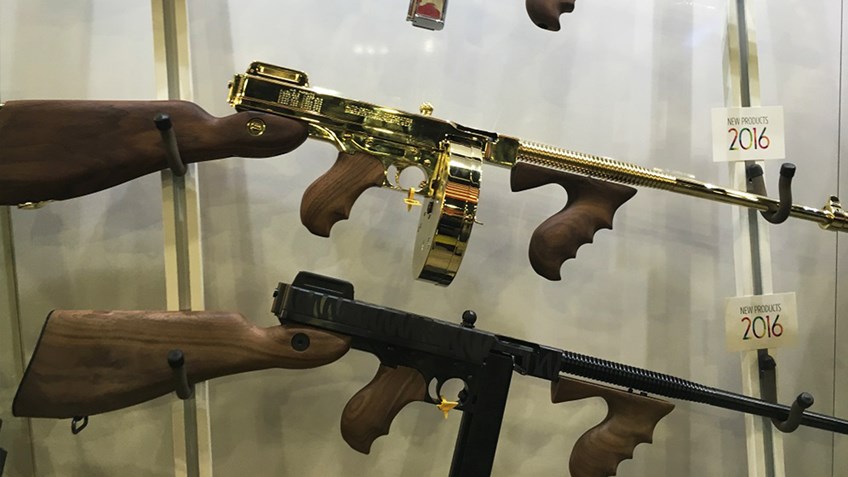 Live from SHOT Show: Kahr Arms Gold Thompson Gun