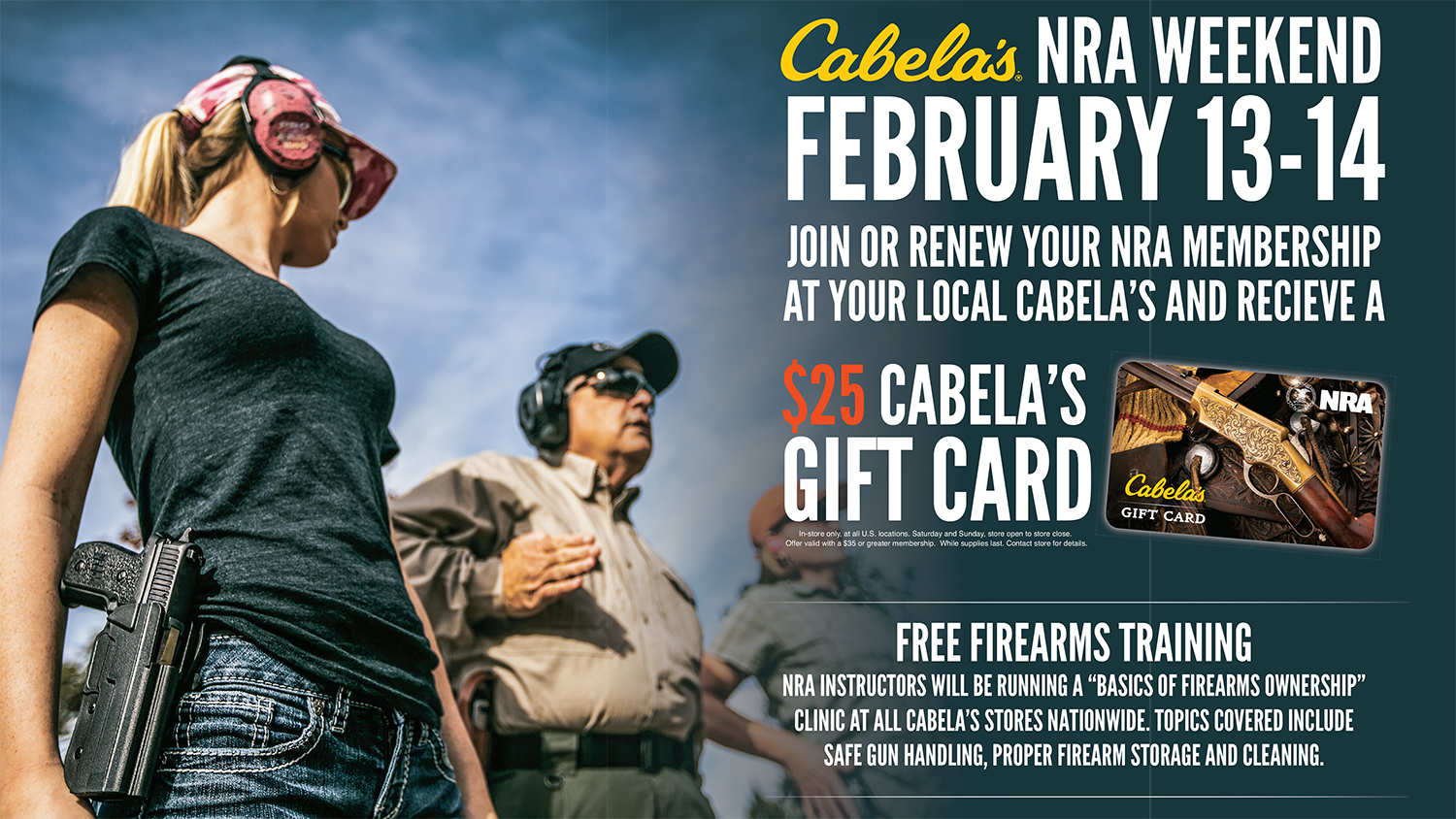 Cabela's Hosts NRA Weekend February 13-14