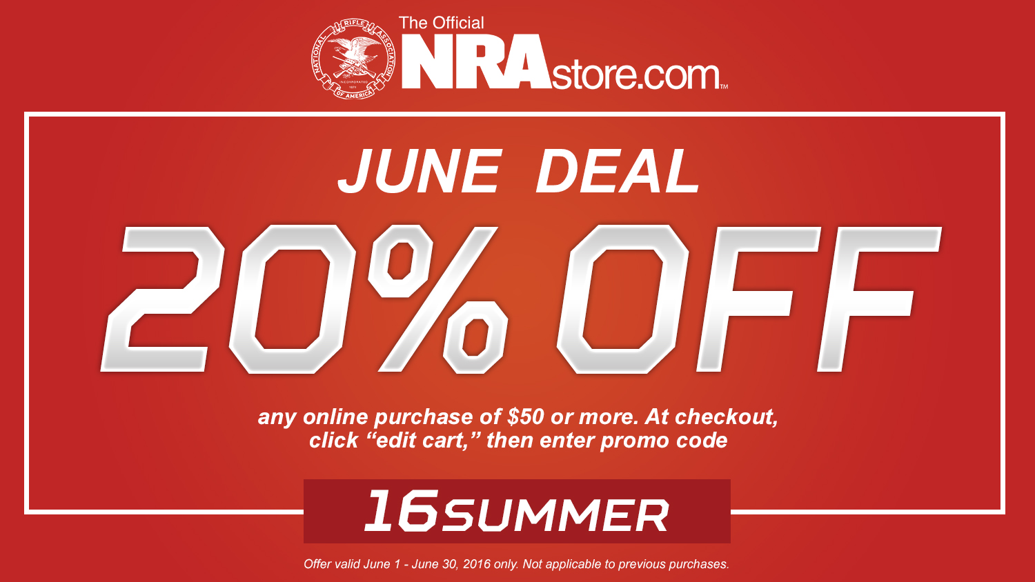 Don’t Miss Out on the NRAstore June Sale!