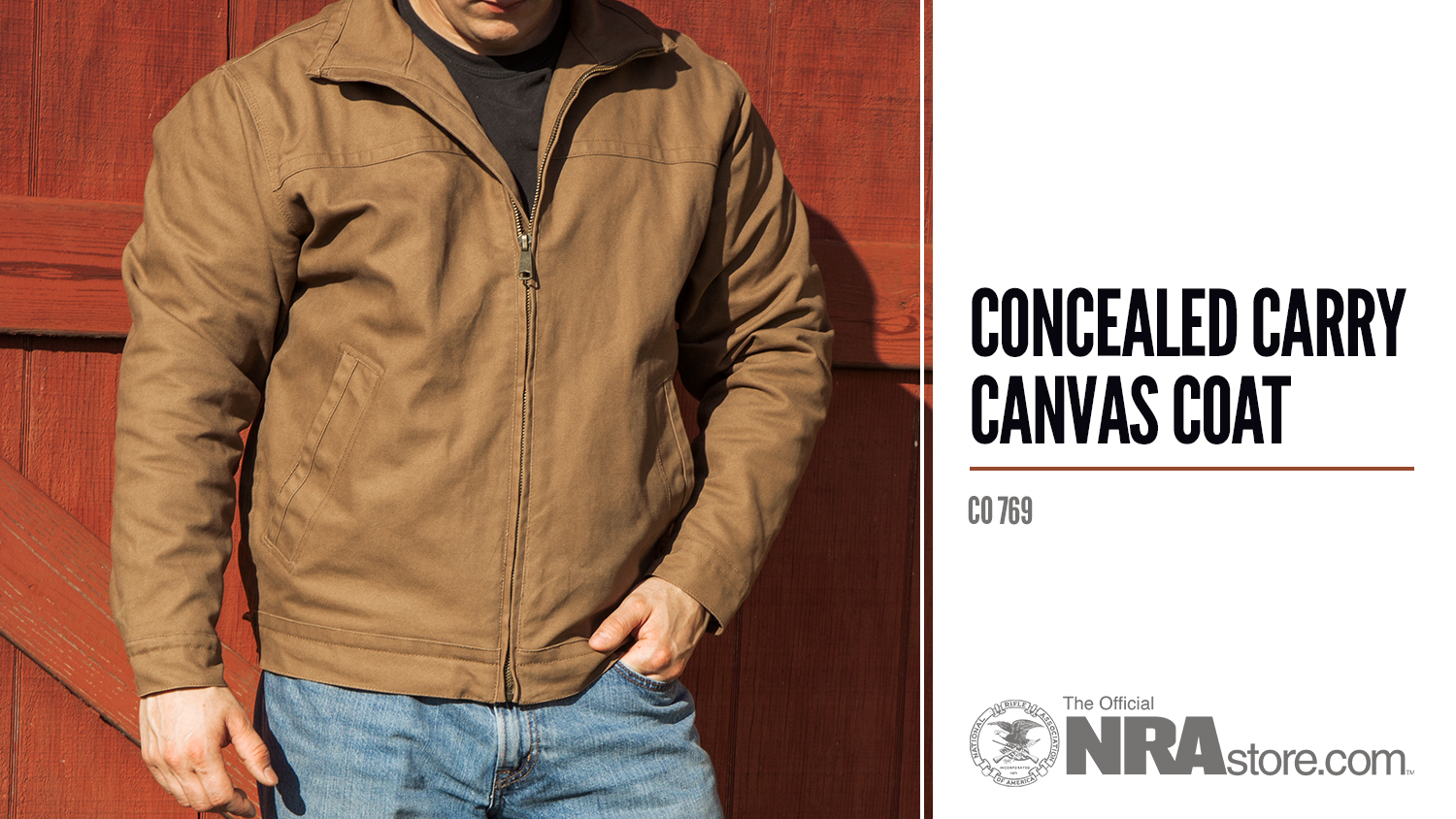 NRAstore Product Highlight: Concealed Carry Canvas Coat