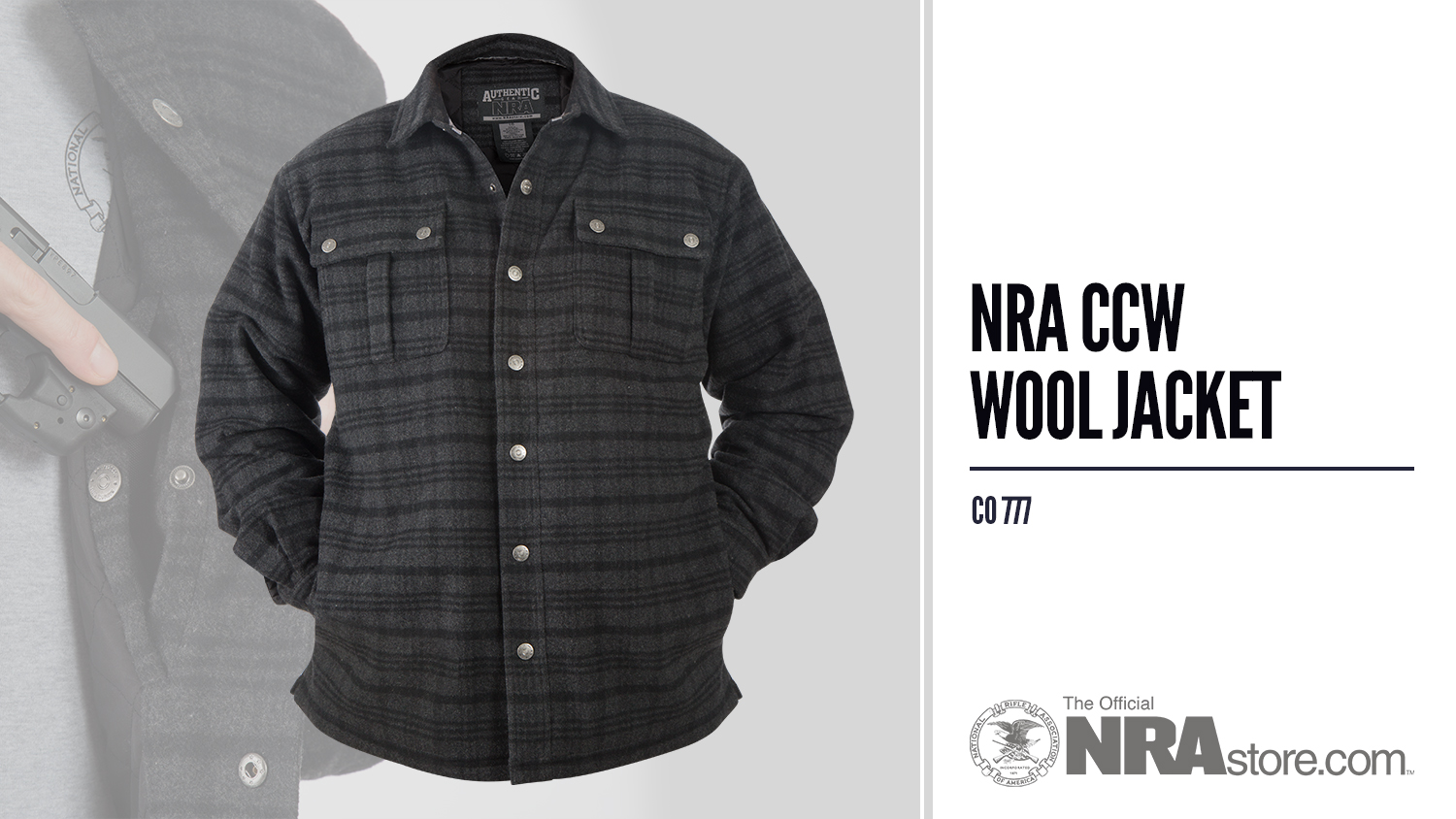 NRAstore Product Highlight: CCW Wool Jacket