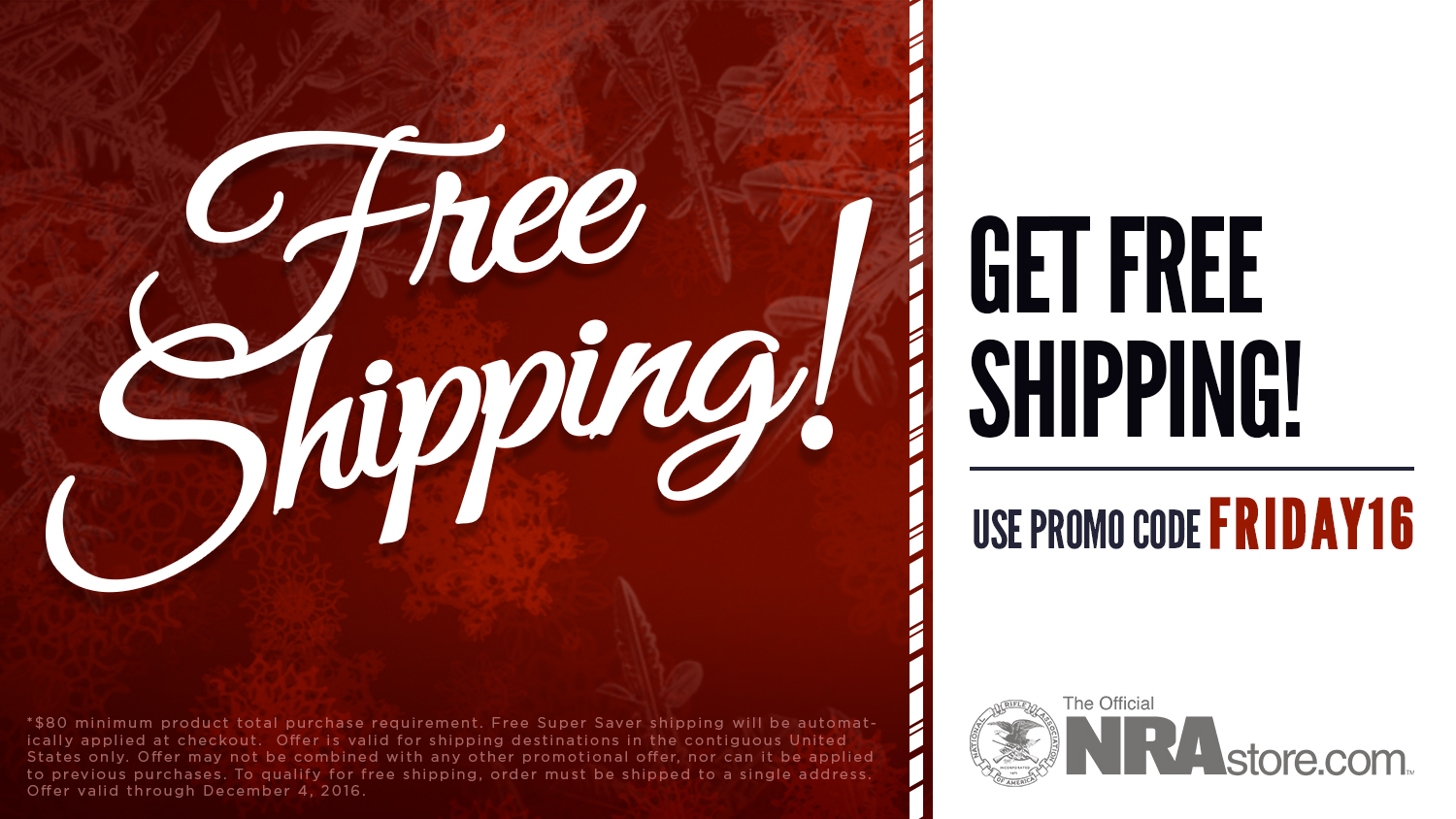 Get Free Shipping from the NRAstore this Black Friday!