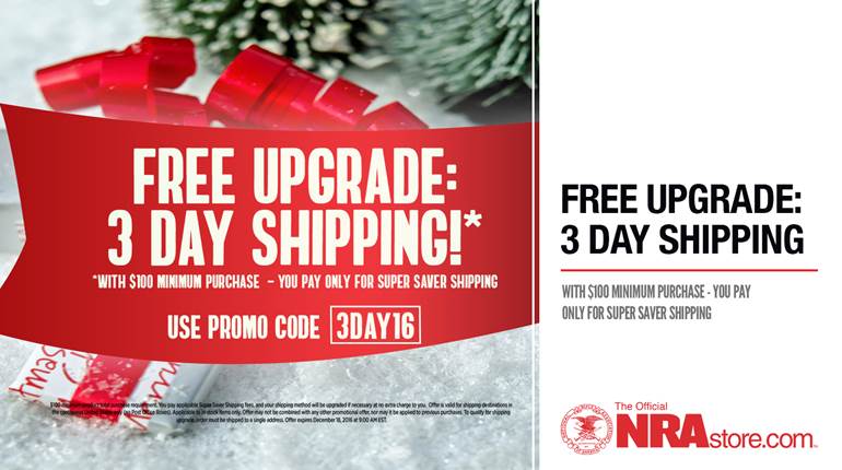 NRA Blog | Free Upgrade to 3 Day Shipping at NRAstore