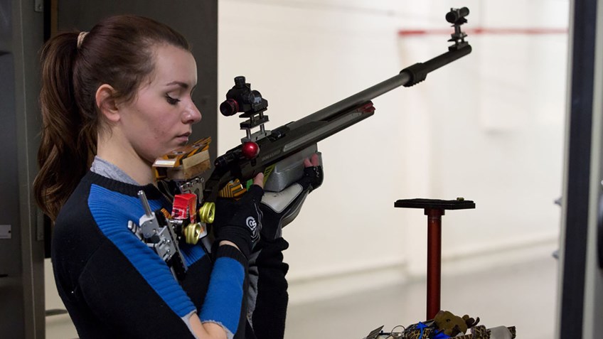 Senior rifle shooter appreciates career, prepares for NCAA Championship