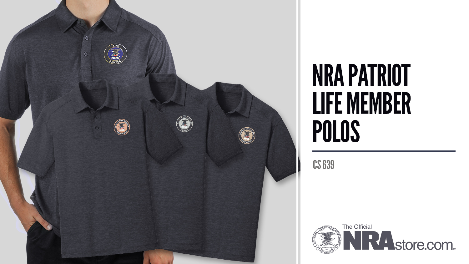 NRAstore Product Highlight: NRA Patriot Life Member Polos