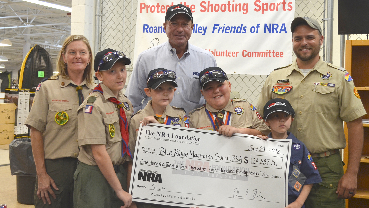 Big Checks Represent Big Support For The Shooting Sports In Roanoke, Virginia 