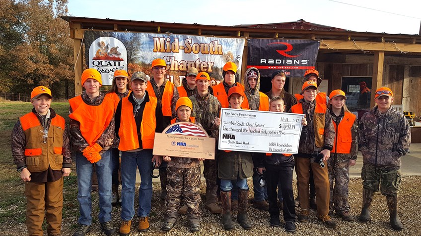 Mid-South Quail Forever Annual Youth Hunt Continues with NRA Foundation Support