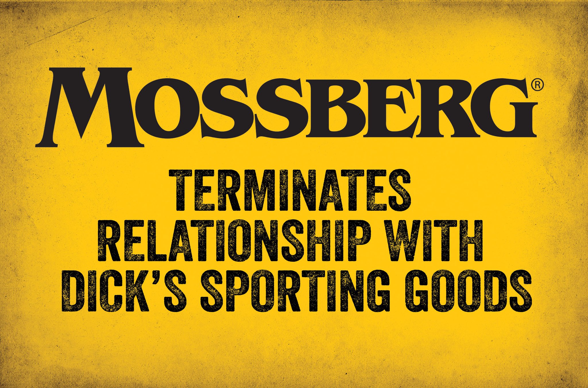 Mossberg Terminates Relationship with Dick’s Sporting Goods