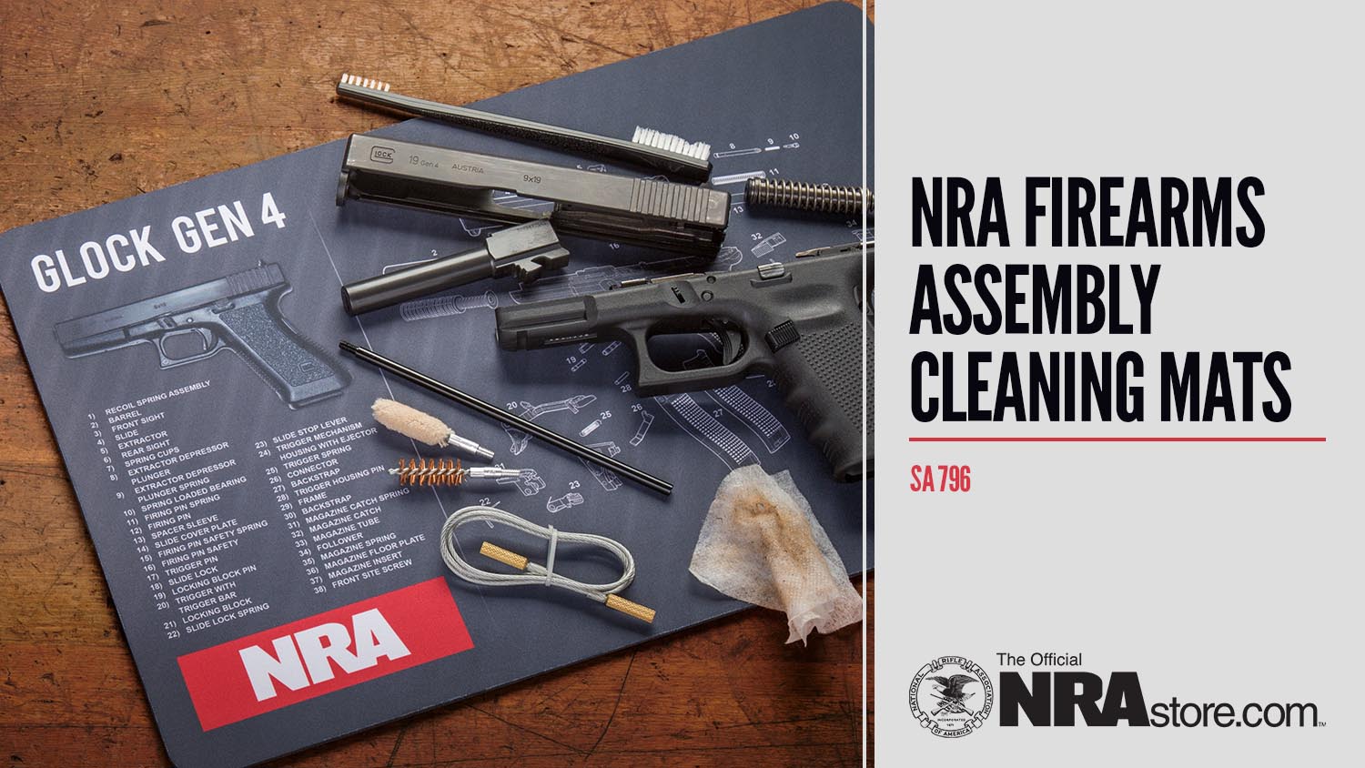 NRAstore Product Highlight: NRA Firearms Assembly Cleaning Mats