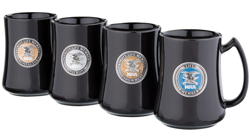 New NRAstore Gear: NRA Patriot Pewter Emblem Mugs