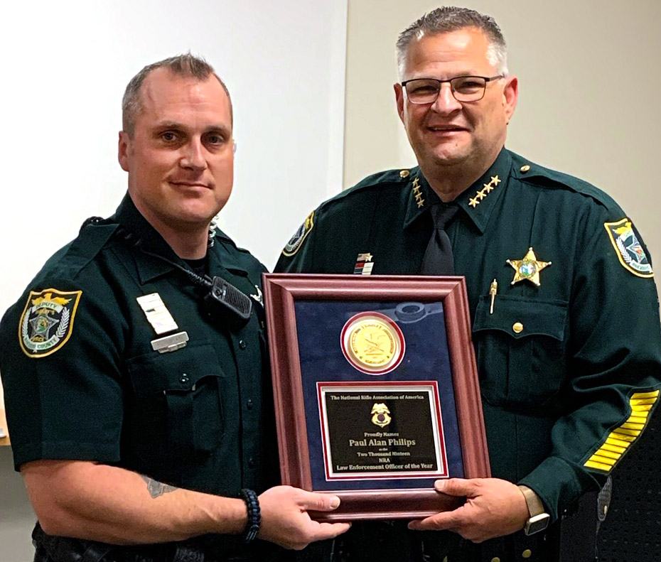 NRA Honors Deputy Paul Phillips as the 2019 NRA Law Enforcement Officer of the Year