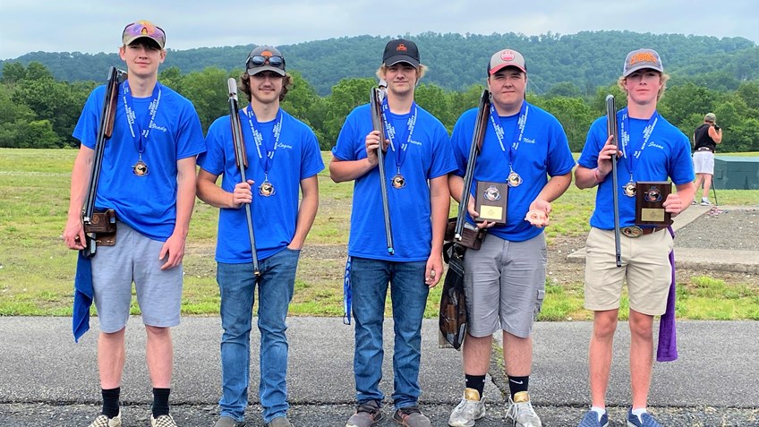 Williams Valley Trap Team Coach Thanks NRA Foundation