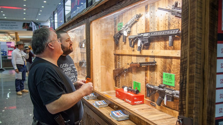 Stop by the Wall of Guns at NRA Annual Meetings & Exhibits