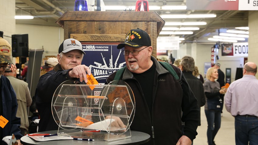 Wall of Guns Results from the Great American Outdoor Show