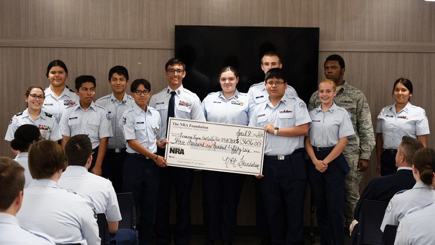 Bryan High School AFJROTC Receives a Grant from The NRA Foundation