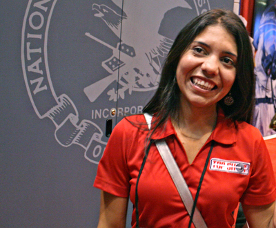 Gabby Franco at the NRA Convention in St. Louis