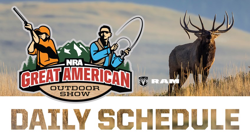 2019 Great American Outdoor Show Daily Schedule - Monday, February 4
